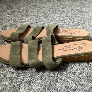 Gaimo Green Suede Espadrilles Size 40